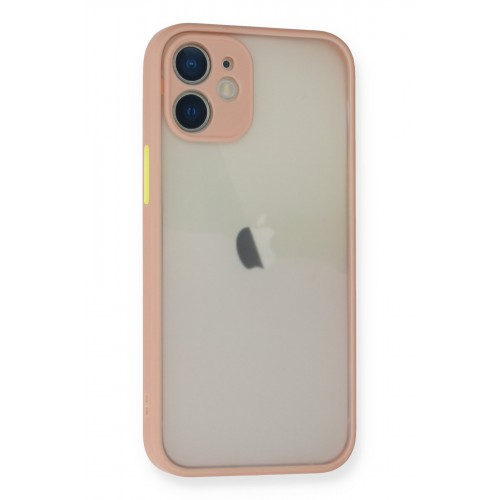 Newface iPhone 12 Kılıf Montreal Silikon Kapak - Pembe Newface iPhone 12 Kılıf Montreal Silikon Kapak - Pembe