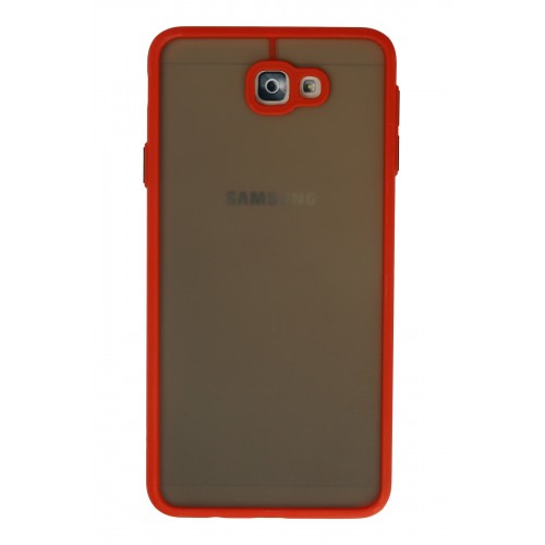Newface Samsung Galaxy J7 Prime Kılıf Montreal Silikon Kapak - Kırmızı Newface Samsung Galaxy J7 Prime Kılıf Montreal Silikon Kapak - Kırmızı