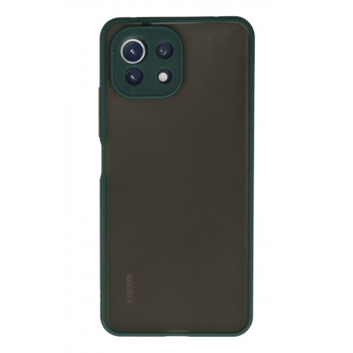 Newface Xiaomi Mİ 11 Lite Kılıf Montreal Silikon Kapak - Yeşil