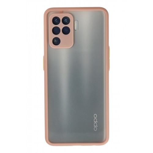 Newface Oppo Reno 5 Lite Kılıf Montreal Silikon Kapak - Pembe