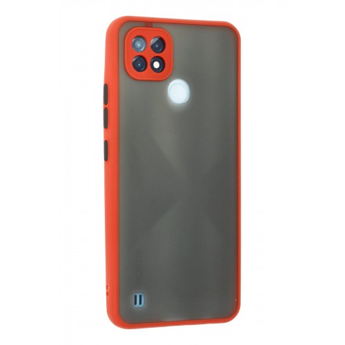 Newface Realme C21 Kılıf Montreal Silikon Kapak - Kırmızı Newface Realme C21 Kılıf Montreal Silikon Kapak - Kırmızı