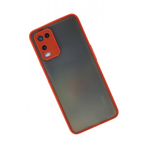 Newface Oppo A54 4G Kılıf Montreal Silikon Kapak - Kırmızı Newface Oppo A54 4G Kılıf Montreal Silikon Kapak - Kırmızı