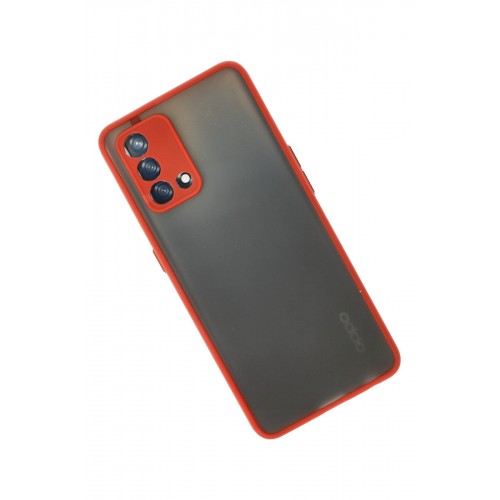 Newface Oppo A74 4G Kılıf Montreal Silikon Kapak - Kırmızı Newface Oppo A74 4G Kılıf Montreal Silikon Kapak - Kırmızı