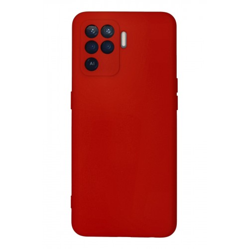 Newface Oppo Reno 5 Lite Kılıf Nano içi Kadife Silikon - Kırmızı Newface Oppo Reno 5 Lite Kılıf Nano içi Kadife Silikon - Kırmızı