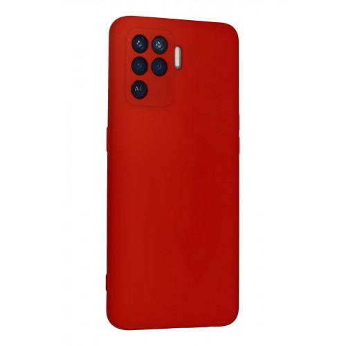 Newface Oppo Reno 5 Lite Kılıf Nano içi Kadife Silikon - Kırmızı Newface Oppo Reno 5 Lite Kılıf Nano içi Kadife Silikon - Kırmızı