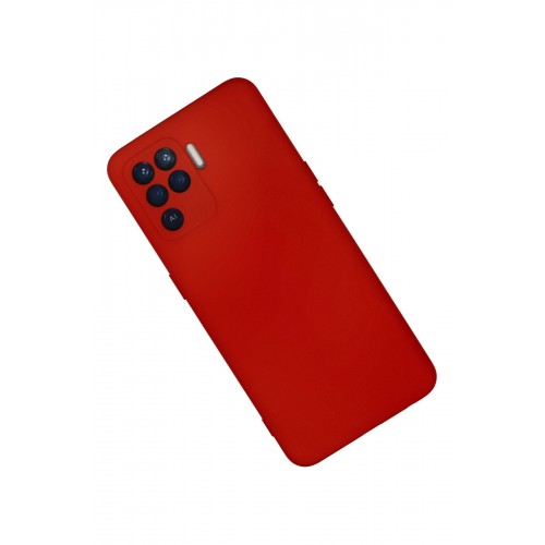 Newface Oppo Reno 5 Lite Kılıf Nano içi Kadife Silikon - Kırmızı Newface Oppo Reno 5 Lite Kılıf Nano içi Kadife Silikon - Kırmızı