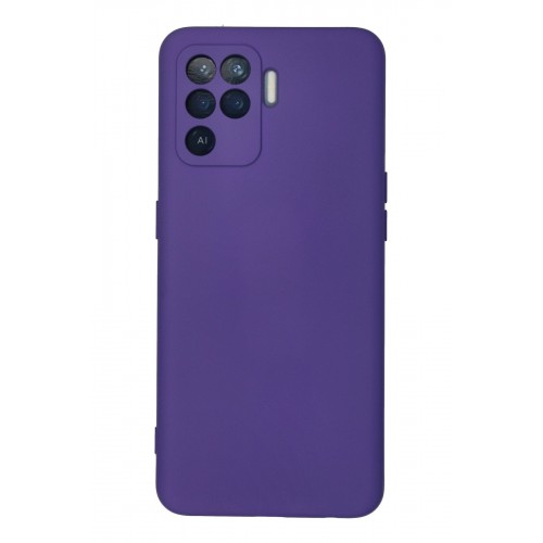 Newface Oppo Reno 5 Lite Kılıf Nano içi Kadife Silikon - Mor Newface Oppo Reno 5 Lite Kılıf Nano içi Kadife Silikon - Mor