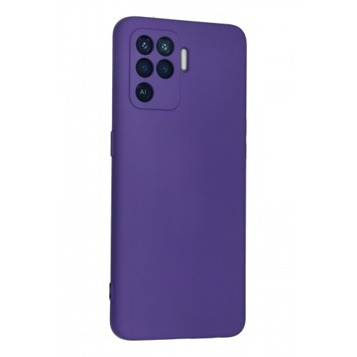 Newface Oppo Reno 5 Lite Kılıf Nano içi Kadife Silikon - Mor Newface Oppo Reno 5 Lite Kılıf Nano içi Kadife Silikon - Mor