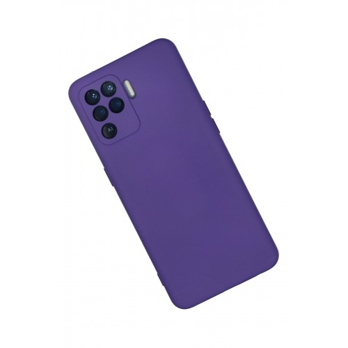 Newface Oppo Reno 5 Lite Kılıf Nano içi Kadife Silikon - Mor Newface Oppo Reno 5 Lite Kılıf Nano içi Kadife Silikon - Mor
