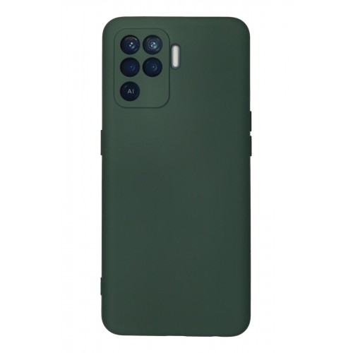Newface Oppo Reno 5 Lite Kılıf Nano içi Kadife Silikon - Koyu Yeşil Newface Oppo Reno 5 Lite Kılıf Nano içi Kadife Silikon - Koyu Yeşil