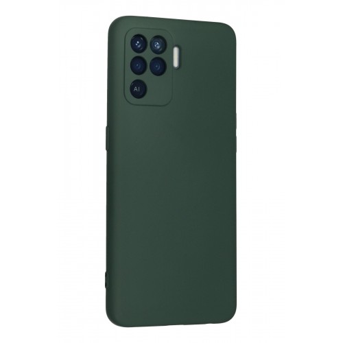 Newface Oppo Reno 5 Lite Kılıf Nano içi Kadife Silikon - Koyu Yeşil Newface Oppo Reno 5 Lite Kılıf Nano içi Kadife Silikon - Koyu Yeşil