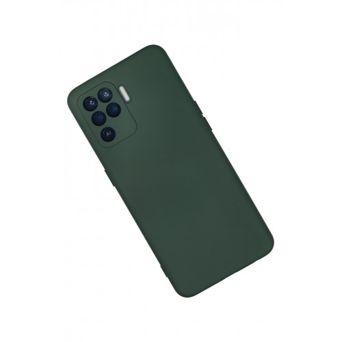 Newface Oppo Reno 5 Lite Kılıf Nano içi Kadife Silikon - Koyu Yeşil Newface Oppo Reno 5 Lite Kılıf Nano içi Kadife Silikon - Koyu Yeşil