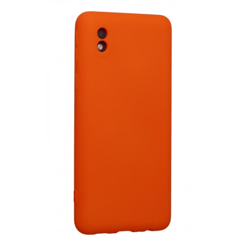 Newface Samsung Galaxy A01 Core Kılıf Nano içi Kadife Silikon - Turuncu Newface Samsung Galaxy A01 Core Kılıf Nano içi Kadife Silikon - Turuncu
