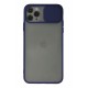 Newface iPhone 11 Pro Max Kılıf Palm Buzlu Kamera Sürgülü Silikon - Lacivert Newface iPhone 11 Pro Max Kılıf Palm Buzlu Kamera Sürgülü Silikon - Lacivert