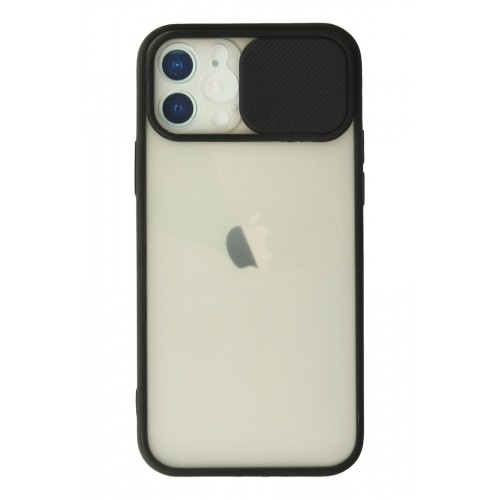 Newface iPhone 12 Kılıf Palm Buzlu Kamera Sürgülü Silikon - Siyah Newface iPhone 12 Kılıf Palm Buzlu Kamera Sürgülü Silikon - Siyah