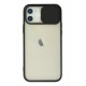 Newface iPhone 12 Kılıf Palm Buzlu Kamera Sürgülü Silikon - Siyah Newface iPhone 12 Kılıf Palm Buzlu Kamera Sürgülü Silikon - Siyah