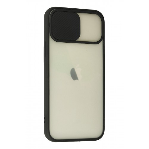 Newface iPhone 12 Kılıf Palm Buzlu Kamera Sürgülü Silikon - Siyah Newface iPhone 12 Kılıf Palm Buzlu Kamera Sürgülü Silikon - Siyah