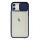 Newface iPhone 12 Kılıf Palm Buzlu Kamera Sürgülü Silikon - Lacivert Newface iPhone 12 Kılıf Palm Buzlu Kamera Sürgülü Silikon - Lacivert