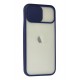Newface iPhone 12 Kılıf Palm Buzlu Kamera Sürgülü Silikon - Lacivert Newface iPhone 12 Kılıf Palm Buzlu Kamera Sürgülü Silikon - Lacivert