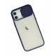 Newface iPhone 12 Kılıf Palm Buzlu Kamera Sürgülü Silikon - Lacivert Newface iPhone 12 Kılıf Palm Buzlu Kamera Sürgülü Silikon - Lacivert