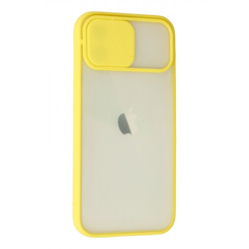 Newface iPhone 12 Kılıf Palm Buzlu Kamera Sürgülü Silikon - Sarı Newface iPhone 12 Kılıf Palm Buzlu Kamera Sürgülü Silikon - Sarı