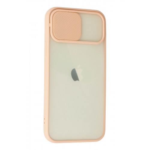 Newface iPhone 12 Kılıf Palm Buzlu Kamera Sürgülü Silikon - Pembe Newface iPhone 12 Kılıf Palm Buzlu Kamera Sürgülü Silikon - Pembe