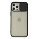 Newface iPhone 12 Pro Max Kılıf Palm Buzlu Kamera Sürgülü Silikon - Siyah Newface iPhone 12 Pro Max Kılıf Palm Buzlu Kamera Sürgülü Silikon - Siyah