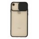 Newface iPhone 7 Kılıf Palm Buzlu Kamera Sürgülü Silikon - Siyah Newface iPhone 7 Kılıf Palm Buzlu Kamera Sürgülü Silikon - Siyah