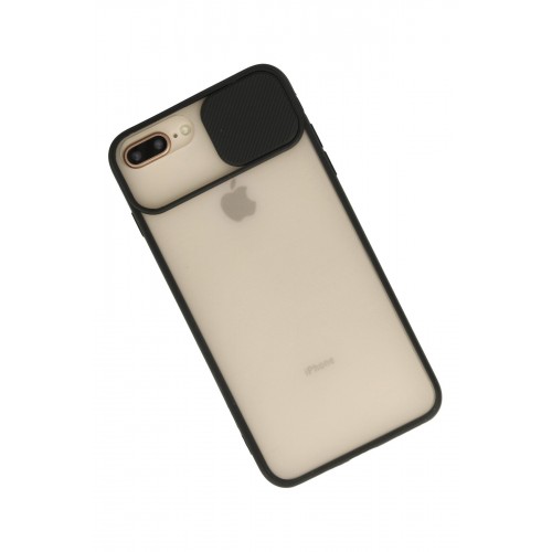 Newface iPhone 7 Plus Kılıf Palm Buzlu Kamera Sürgülü Silikon - Siyah Newface iPhone 7 Plus Kılıf Palm Buzlu Kamera Sürgülü Silikon - Siyah
