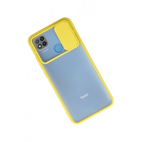 Newface Xiaomi Redmi 9C Kılıf Palm Buzlu Kamera Sürgülü Silikon - Sarı Newface Xiaomi Redmi 9C Kılıf Palm Buzlu Kamera Sürgülü Silikon - Sarı
