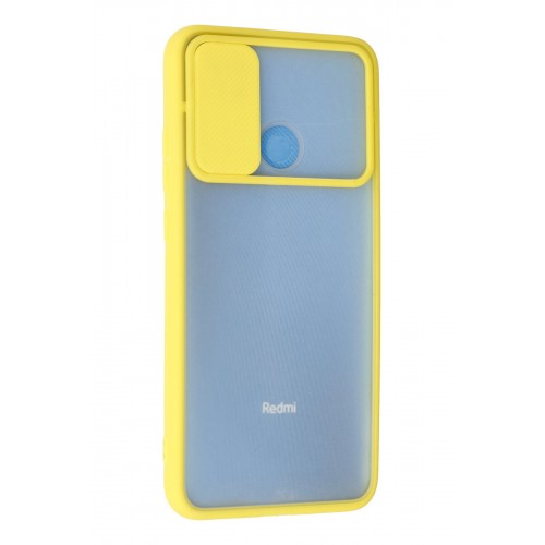 Newface Xiaomi Redmi 9C Kılıf Palm Buzlu Kamera Sürgülü Silikon - Sarı Newface Xiaomi Redmi 9C Kılıf Palm Buzlu Kamera Sürgülü Silikon - Sarı