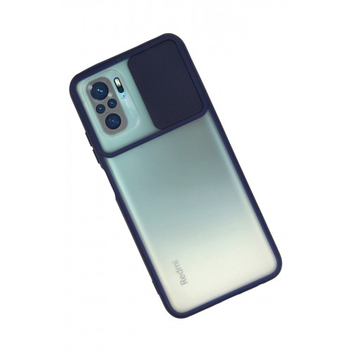 Newface Xiaomi Redmi Note 10 Kılıf Palm Buzlu Kamera Sürgülü Silikon - Lacivert Newface Xiaomi Redmi Note 10 Kılıf Palm Buzlu Kamera Sürgülü Silikon - Lacivert