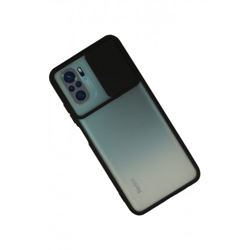Newface Xiaomi Redmi Note 10S Kılıf Palm Buzlu Kamera Sürgülü Silikon - Siyah Newface Xiaomi Redmi Note 10S Kılıf Palm Buzlu Kamera Sürgülü Silikon - Siyah