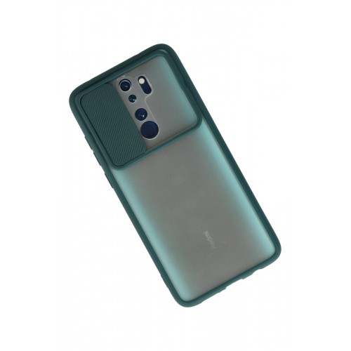 Newface Xiaomi Redmi Note 8 Pro Kılıf Palm Buzlu Kamera Sürgülü Silikon - Yeşil Newface Xiaomi Redmi Note 8 Pro Kılıf Palm Buzlu Kamera Sürgülü Silikon - Yeşil