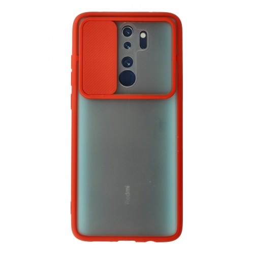 Newface Xiaomi Redmi Note 8 Pro Kılıf Palm Buzlu Kamera Sürgülü Silikon - Kırmızı Newface Xiaomi Redmi Note 8 Pro Kılıf Palm Buzlu Kamera Sürgülü Silikon - Kırmızı