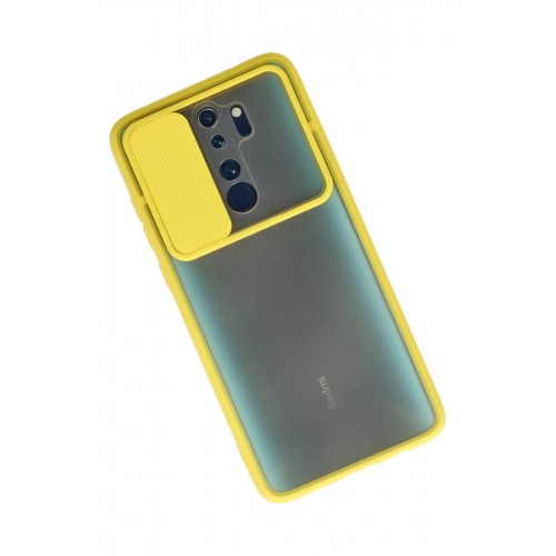 Newface Xiaomi Redmi Note 8 Pro Kılıf Palm Buzlu Kamera Sürgülü Silikon - Sarı Newface Xiaomi Redmi Note 8 Pro Kılıf Palm Buzlu Kamera Sürgülü Silikon - Sarı