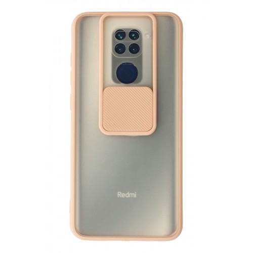 Newface Xiaomi Redmi Note 9 Kılıf Palm Buzlu Kamera Sürgülü Silikon - Pembe Newface Xiaomi Redmi Note 9 Kılıf Palm Buzlu Kamera Sürgülü Silikon - Pembe