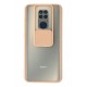 Newface Xiaomi Redmi Note 9 Kılıf Palm Buzlu Kamera Sürgülü Silikon - Pembe Newface Xiaomi Redmi Note 9 Kılıf Palm Buzlu Kamera Sürgülü Silikon - Pembe