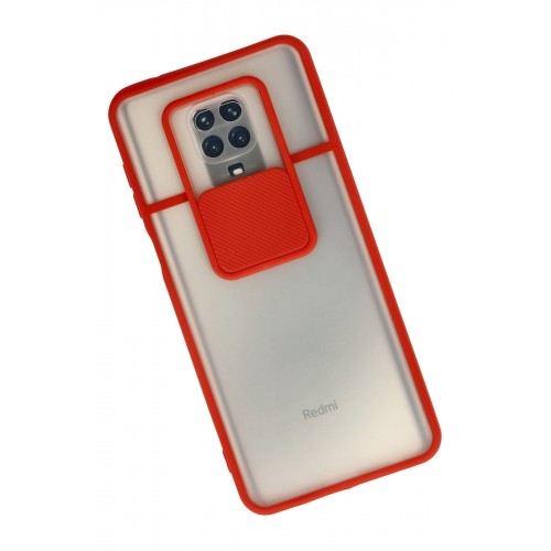Newface Xiaomi Redmi Note 9 Pro Kılıf Palm Buzlu Kamera Sürgülü Silikon - Kırmızı Newface Xiaomi Redmi Note 9 Pro Kılıf Palm Buzlu Kamera Sürgülü Silikon - Kırmızı