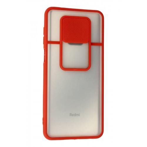 Newface Xiaomi Redmi Note 9 Pro Kılıf Palm Buzlu Kamera Sürgülü Silikon - Kırmızı Newface Xiaomi Redmi Note 9 Pro Kılıf Palm Buzlu Kamera Sürgülü Silikon - Kırmızı