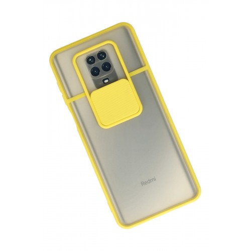 Newface Xiaomi Redmi Note 9 Pro Kılıf Palm Buzlu Kamera Sürgülü Silikon - Sarı Newface Xiaomi Redmi Note 9 Pro Kılıf Palm Buzlu Kamera Sürgülü Silikon - Sarı