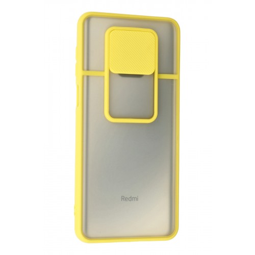 Newface Xiaomi Redmi Note 9 Pro Kılıf Palm Buzlu Kamera Sürgülü Silikon - Sarı Newface Xiaomi Redmi Note 9 Pro Kılıf Palm Buzlu Kamera Sürgülü Silikon - Sarı