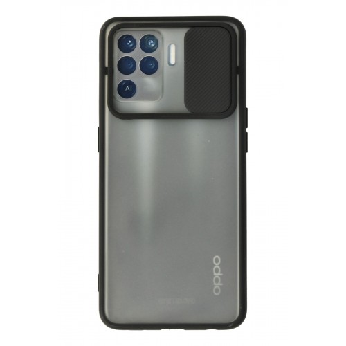 Newface Oppo Reno 5 Lite Kılıf Palm Buzlu Kamera Sürgülü Silikon - Siyah Newface Oppo Reno 5 Lite Kılıf Palm Buzlu Kamera Sürgülü Silikon - Siyah