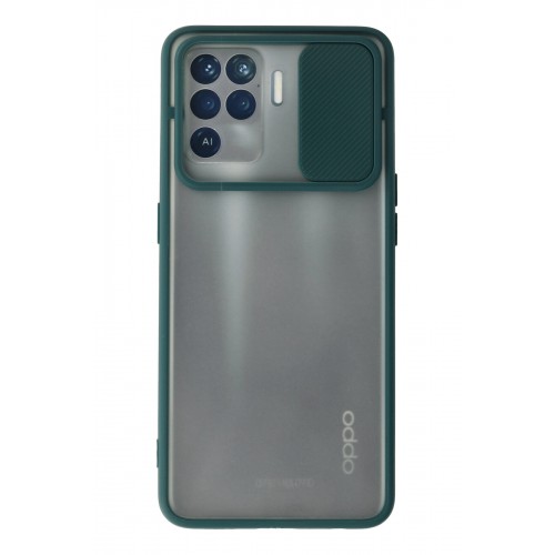 Newface Oppo Reno 5 Lite Kılıf Palm Buzlu Kamera Sürgülü Silikon - Yeşil Newface Oppo Reno 5 Lite Kılıf Palm Buzlu Kamera Sürgülü Silikon - Yeşil