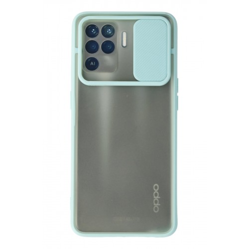 Newface Oppo Reno 5 Lite Kılıf Palm Buzlu Kamera Sürgülü Silikon - Turkuaz Newface Oppo Reno 5 Lite Kılıf Palm Buzlu Kamera Sürgülü Silikon - Turkuaz