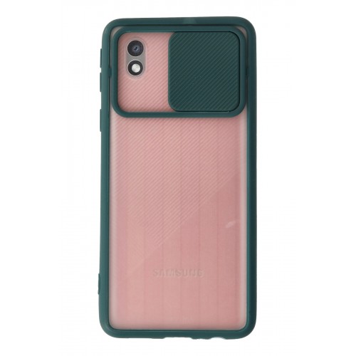 Newface Samsung Galaxy A01 Core Kılıf Palm Buzlu Kamera Sürgülü Silikon - Yeşil Newface Samsung Galaxy A01 Core Kılıf Palm Buzlu Kamera Sürgülü Silikon - Yeşil