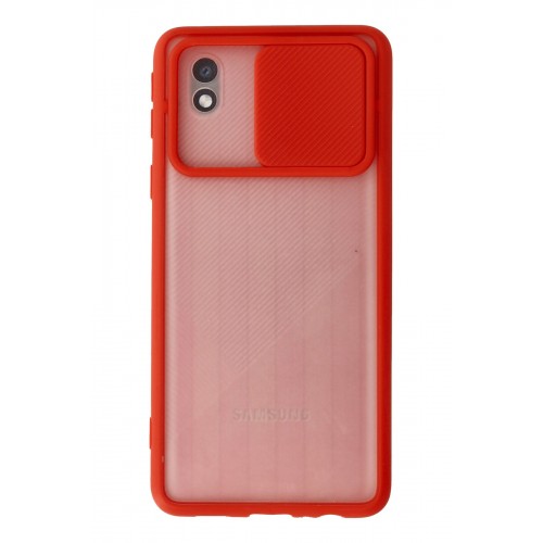 Newface Samsung Galaxy A01 Core Kılıf Palm Buzlu Kamera Sürgülü Silikon - Kırmızı Newface Samsung Galaxy A01 Core Kılıf Palm Buzlu Kamera Sürgülü Silikon - Kırmızı