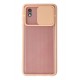 Newface Samsung Galaxy A01 Core Kılıf Palm Buzlu Kamera Sürgülü Silikon - Pembe Newface Samsung Galaxy A01 Core Kılıf Palm Buzlu Kamera Sürgülü Silikon - Pembe
