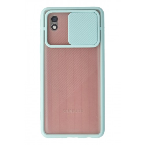 Newface Samsung Galaxy A01 Core Kılıf Palm Buzlu Kamera Sürgülü Silikon - Turkuaz Newface Samsung Galaxy A01 Core Kılıf Palm Buzlu Kamera Sürgülü Silikon - Turkuaz