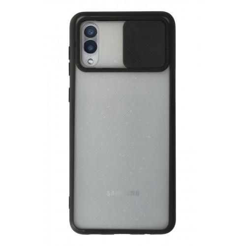 Newface Samsung Galaxy A02 Kılıf Palm Buzlu Kamera Sürgülü Silikon - Siyah Newface Samsung Galaxy A02 Kılıf Palm Buzlu Kamera Sürgülü Silikon - Siyah